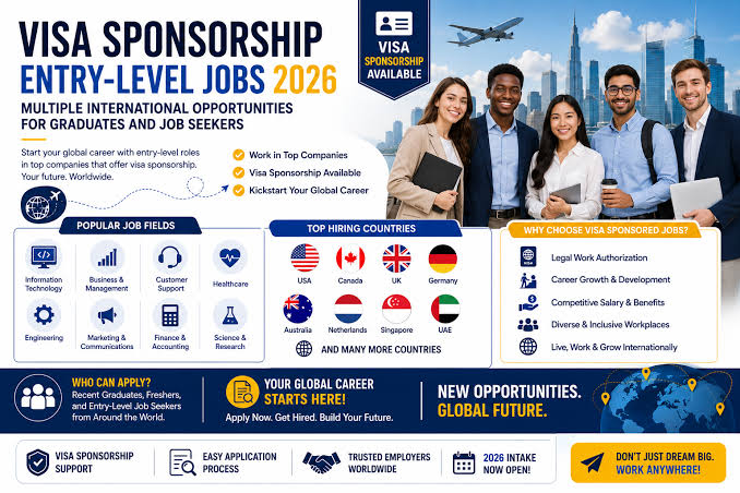 International Jobs With Visa Sponsorship 2026: Join Now